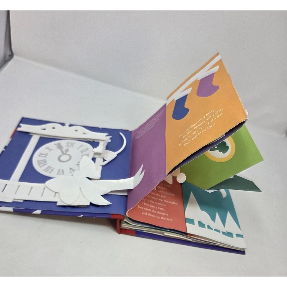 Night Before Christmas Pop-Up Book Robert Sabuda 2002 First Edition Hard Back